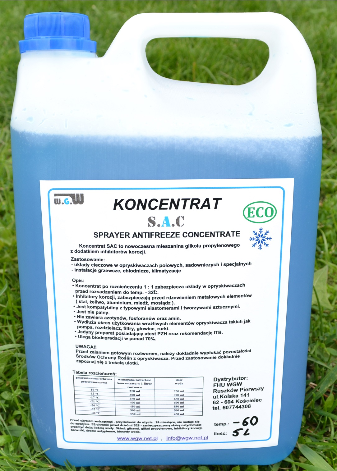 SAC niezamarzający koncentrat do opryskiwaczy
