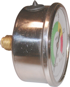 MANOMETR 0-5.25 BAR, TARCZA 100 mm GWINT 1/4 '' TYŁ