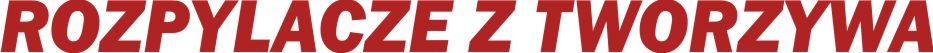 Rozpylacze z tworzywa